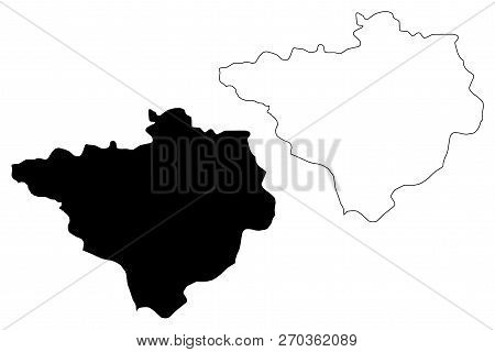 Yozgat (provinces Of The Republic Of Turkey) Map Vector Illustration, Scribble Sketch Yozgat Ili Map