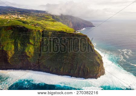 Madeiras Westermost Point, Ponta Do Pargo, Colorful Cliff Coast
