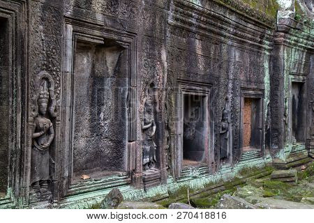 Ta Prohm Angkor Wat Cambodia. The Ancient Temple Of Ta Prohm At Angkor Wat, Cambodia Where Roots Of 