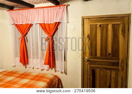 Isinlivi, Ecuador - September 5, 2015: View Of A Room In Tatia Cristobal Hostel In Isinlivi Village.