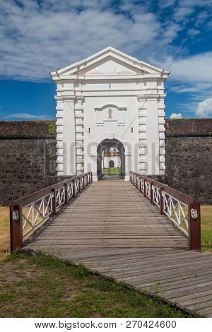Entrance To The Fortress Of Sao Jose De Macapa In City Macapa, Brazil