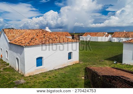 Buildings Inside The Fortress Of Sao Jose De Macapa In City Macapa, Brazil