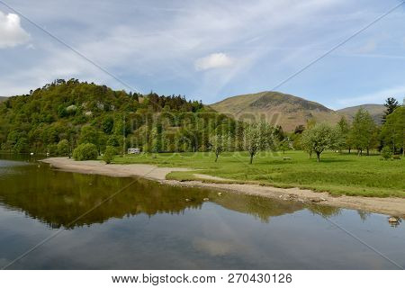 Shores At The Top Of Ullswater At Glenridding, English Lake District