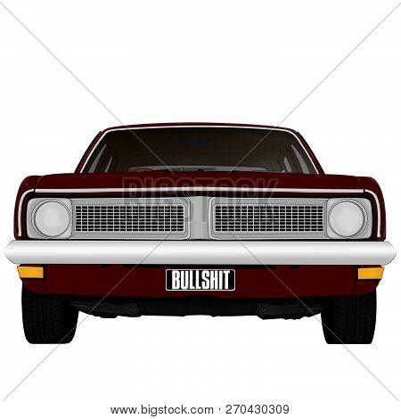 car classic holden  kingswood bullshit plate vector png
