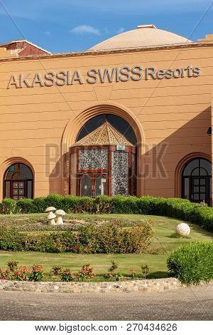 Marsa Alam, Red Sea, Egypt - Nov 1, 2018: Club Calimera Akassia Swiss Resort, Hotel On The Red Sea C