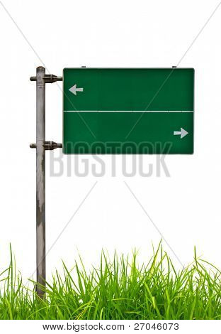 grüne Datenverkehr Signieren auf Gras