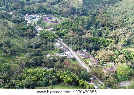 Buildings Around Tierradentro Archeological Site In Cauca Region Of Colombia
