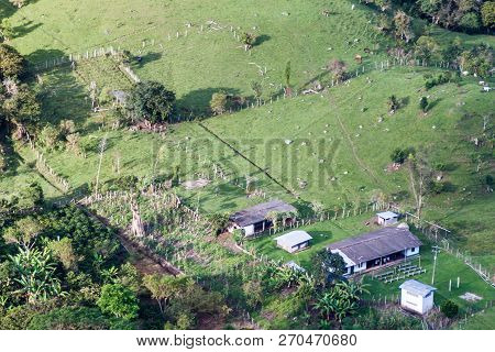 Farm In Tierradentro Valley In Cauca Region Of Colombia