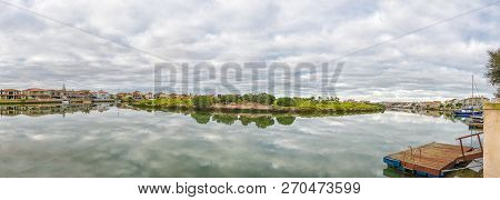 Velddrif, South Africa, August 22, 2018: A Panoramic View Of The Port Owen Marina In Velddrif In The