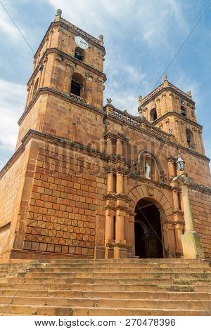 Cathedral Inmaculada Concepcion In Barichara Village, Colombia