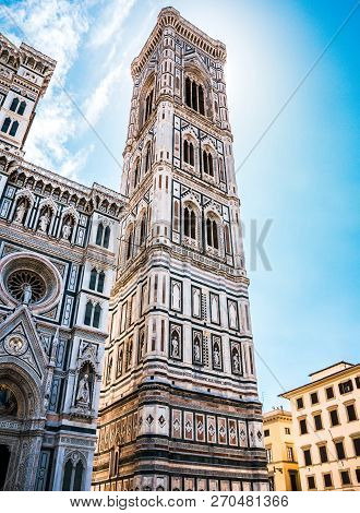 Famous Tower In Florence Campanile Di Giotto