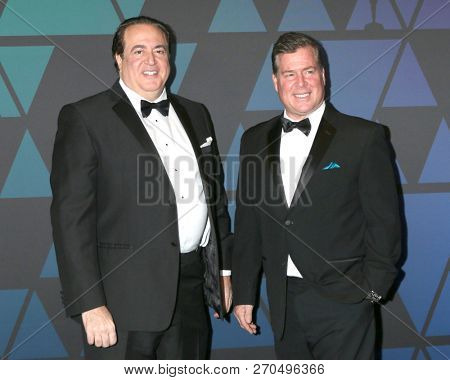 LOS ANGELES - NOV 18:  Nick Vallelonga, Brian Hayes at the 10th Annual Governors Awards at the Ray Dolby Ballroom on November 18, 2018 in Los Angeles, CA
