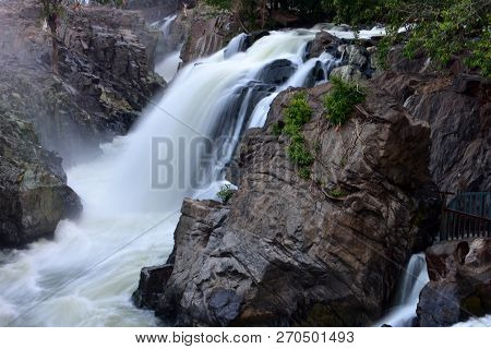 Hogenakkal Falls From The Tamilnadu Dharmapuri District India