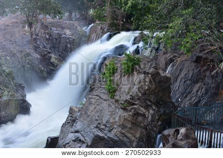 Canyon With Water Tumbling Everywhere