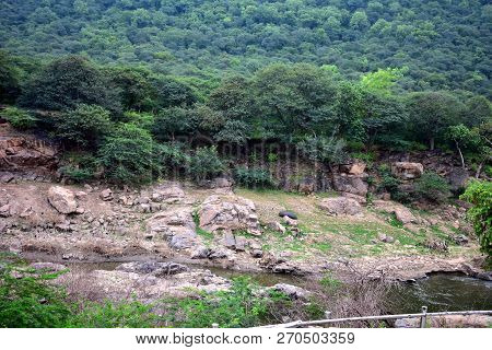 Mountain Portion In Hogenakkal Falls