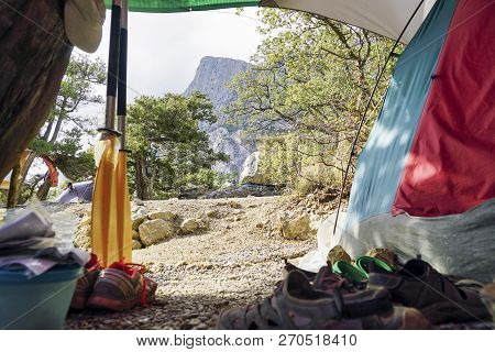 View From The Tent On The Mountain Kush-kaya Crimea