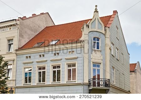 Old Historical Building In The Center Of The Klaipeda (former German Name Of Town Is Memel). Lithuan