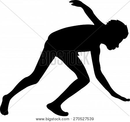 A Boy Is Falling Down, Silhouette Vector