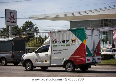 Container Truck Of Scg Logistics Transportation Company