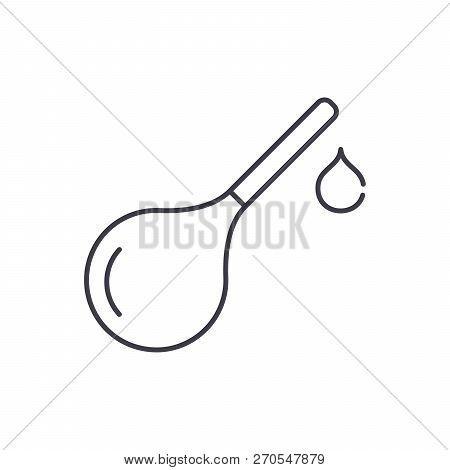 Enema Line Icon Concept. Enema Vector Linear Illustration, Symbol, Sign