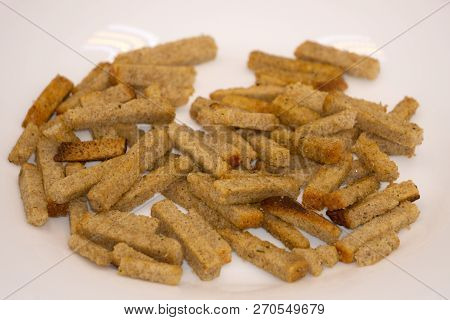Crispy Rusk Cake Rusk Meal Milk Natural
