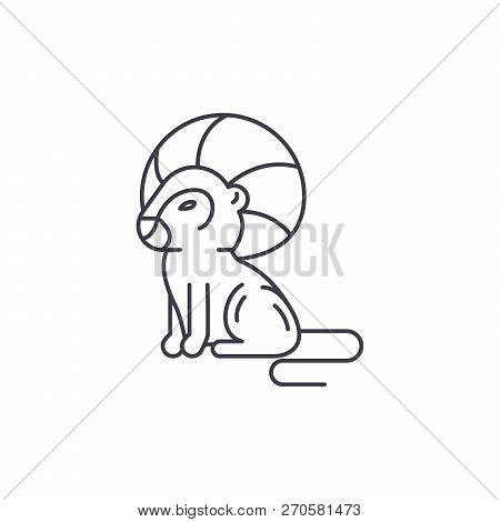 Leo Zodiac Sign Line Icon Concept. Leo Zodiac Sign Vector Linear Illustration, Symbol, Sign