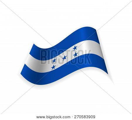The Flag Of Honduras. Country In Central America. Vector Illustration. Sign Of The Nation.