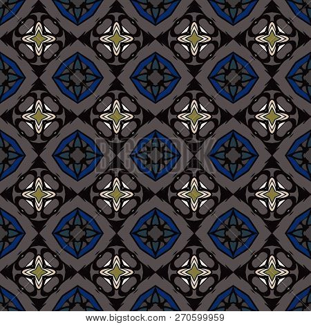 Nontrivial Bright Color Abstract  Geometric Pattern, Vector Seamless, Can Be Used For Printing Onto 