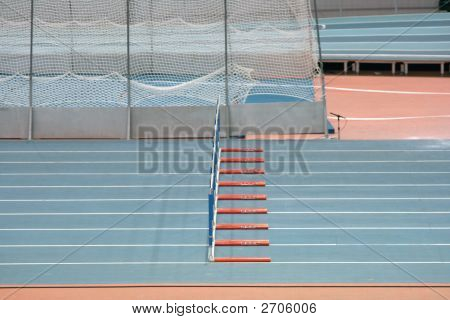 Pista de carreras de hurdlers