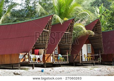 kaunis turisti bungalows Tioman Island, Malesia