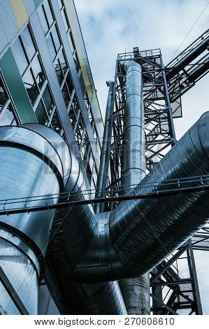 Industrial, Ventilation, Outdoor, Modern, Fan, Duct, Metallic