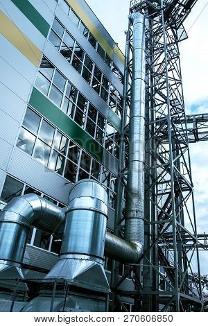 Industrial, Ventilation, Outdoor, Modern, Fan, Duct, Metallic