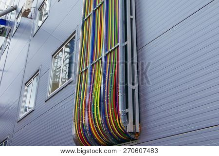 Wire, Electric, Industrial, Modern, Electrical, Power, Electricity