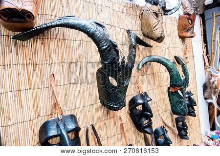Mamuthones, Ancient Pagan Mask In Mamoiada, Nuoro, Sardinia, Italy