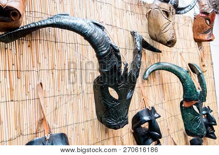 Mamuthones, Ancient Pagan Mask In Mamoiada, Nuoro, Sardinia, Italy