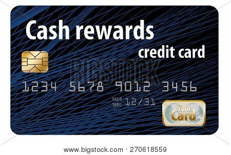 An EMV security chip is seen close up with a credit card nearby.