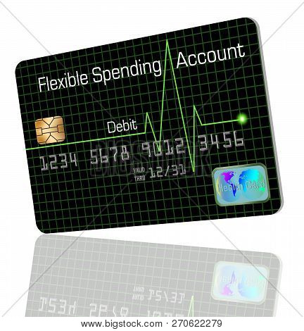 An EMV security chip is seen close up with a credit card nearby.