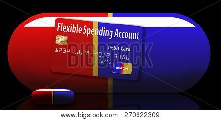 An Emv Security Chip Is Seen Close Up With A Credit Card Nearby.