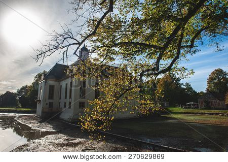Exterior Of A Historic Palace In The Dutch Province Of Groningen, Known As Fraeylemaborg. Impression