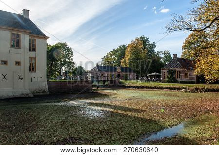 Exterior Of A Historic Palace In The Dutch Province Of Groningen, Known As Fraeylemaborg. Impression