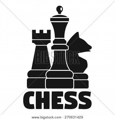 Logic Chess Game Logo. Simple Illustration Of Logic Chess Game Vector Logo For Web Design Isolated O