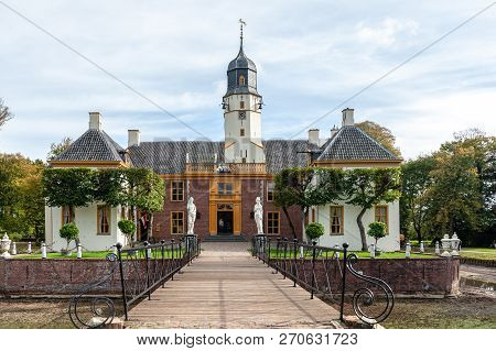 Exterior Of A Historic Palace In The Dutch Province Of Groningen, Known As Fraeylemaborg. Impression
