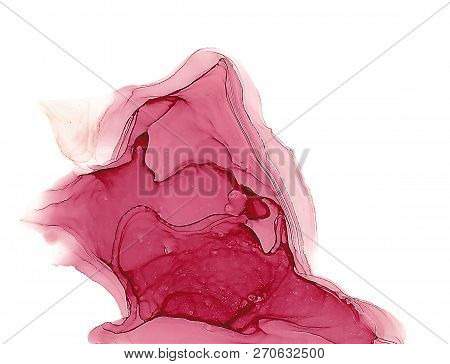 Alcohol Ink Sea Texture. Fluid Ink Abstract Background. Art For Design