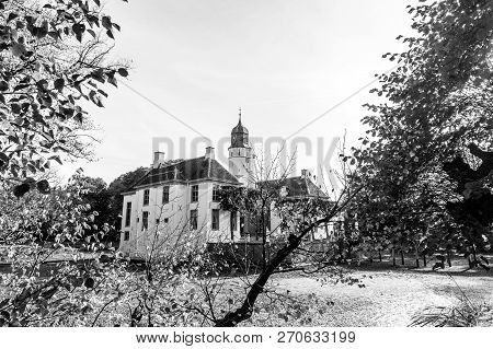 Exterior Of A Historic Palace In The Dutch Province Of Groningen, Known As Fraeylemaborg. Impression