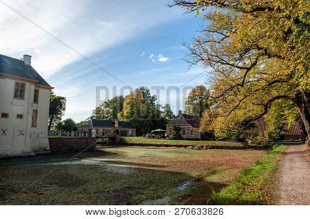 Exterior Of A Historic Palace In The Dutch Province Of Groningen, Known As Fraeylemaborg. Impression