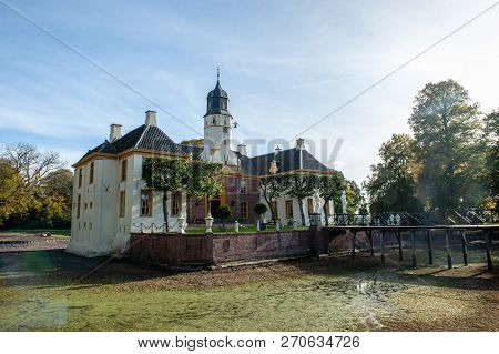 Exterior Of A Historic Palace In The Dutch Province Of Groningen, Known As Fraeylemaborg. Impression