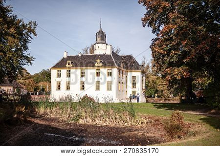 Exterior Of A Historic Palace In The Dutch Province Of Groningen, Known As Fraeylemaborg. Impression