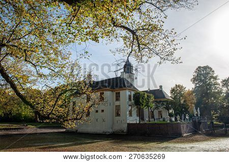Exterior Of A Historic Palace In The Dutch Province Of Groningen, Known As Fraeylemaborg. Impression
