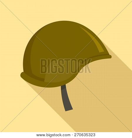 Special Force Helmet Icon. Flat Illustration Of Special Force Helmet Vector Icon For Web Design