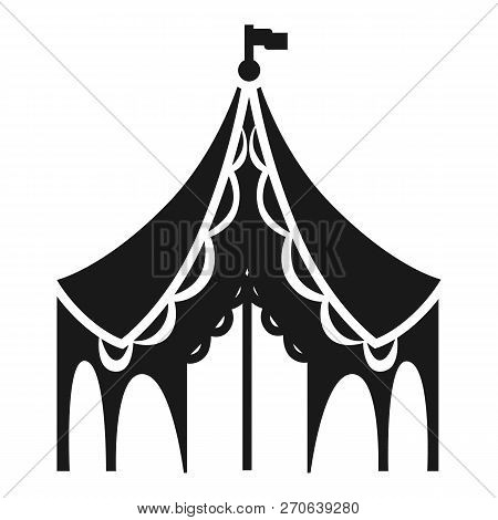 Festival Tent Icon. Simple Illustration Of Festival Tent Vector Icon For Web Design Isolated On Whit